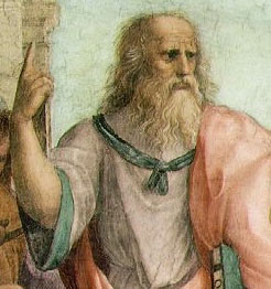 The School of Athens (detail). Fresco, Stanza della Segnatura, Palazzi Pontifici, Vatican. The School of Athens (detail). Fresco, Stanza della Segnatura, Palazzi Pontifici, Vatican.